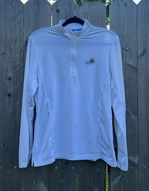 Peter millar pine needles Quarter-Zip golf jacket size XL in woman’s fall cozy - Image 1