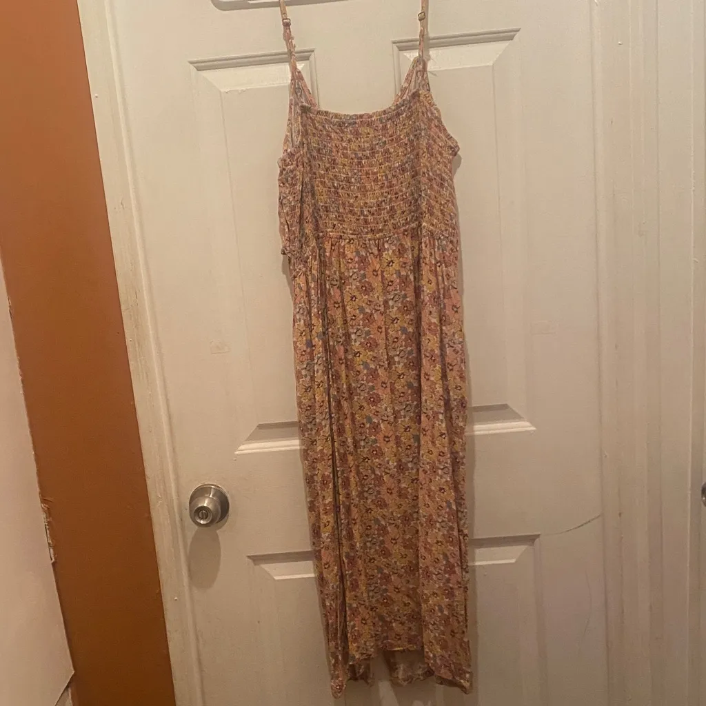 Mimi Chica Floral Button-Front Midi Dress - Image 8