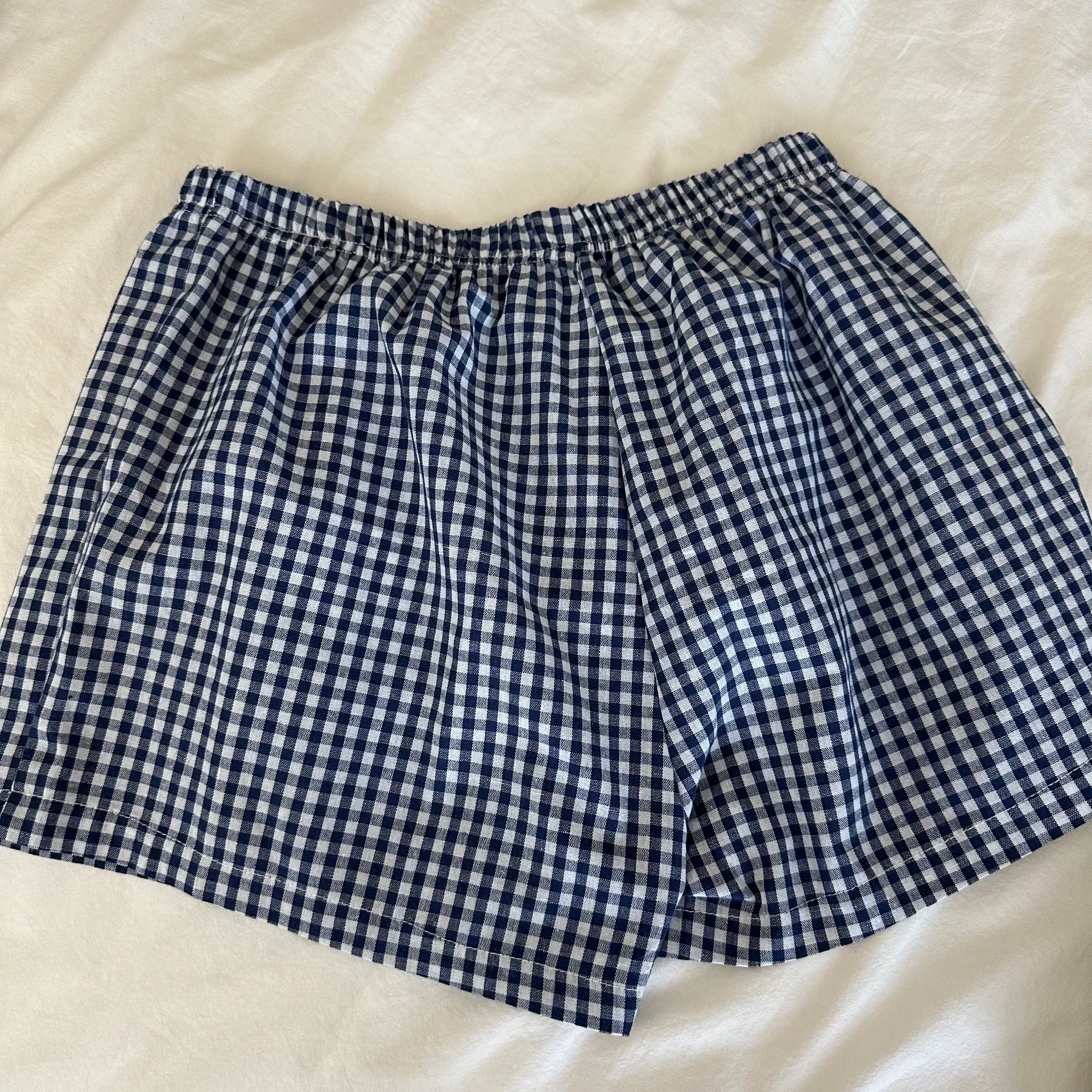 Navy Gingham boxer shorts Blue Size L - Image 4