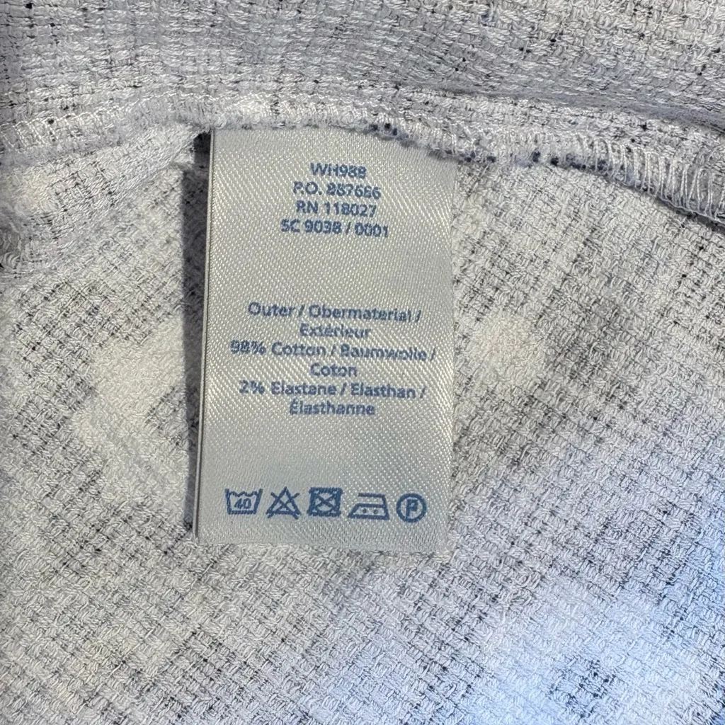 BODEN Pippa Geometric Floral Print Shift Dress Career Style w/ Pockets Sz 6 Blue - Image 9