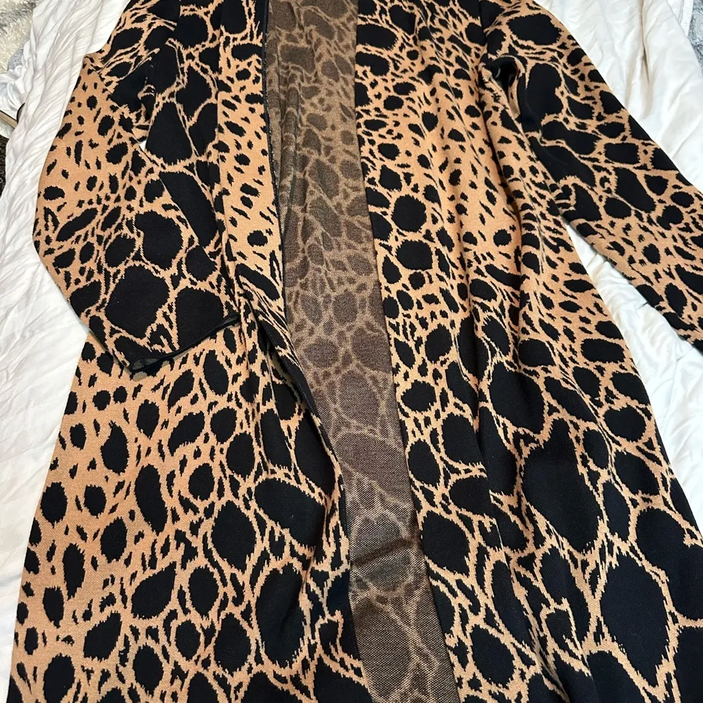 Leopard Print Long Cardigan - Image 5