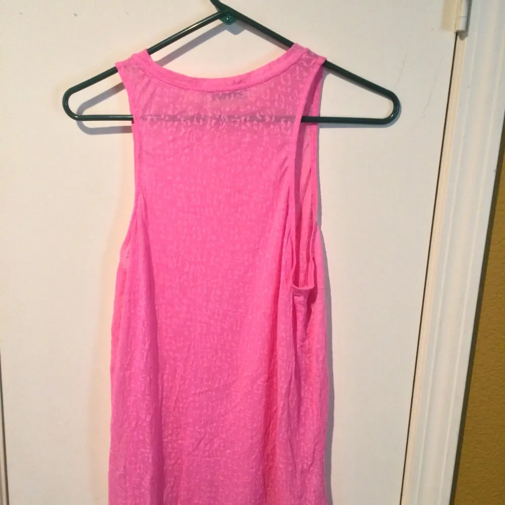 Townsen women's XS abstract animal print stretchy see through long tank top - Image 4