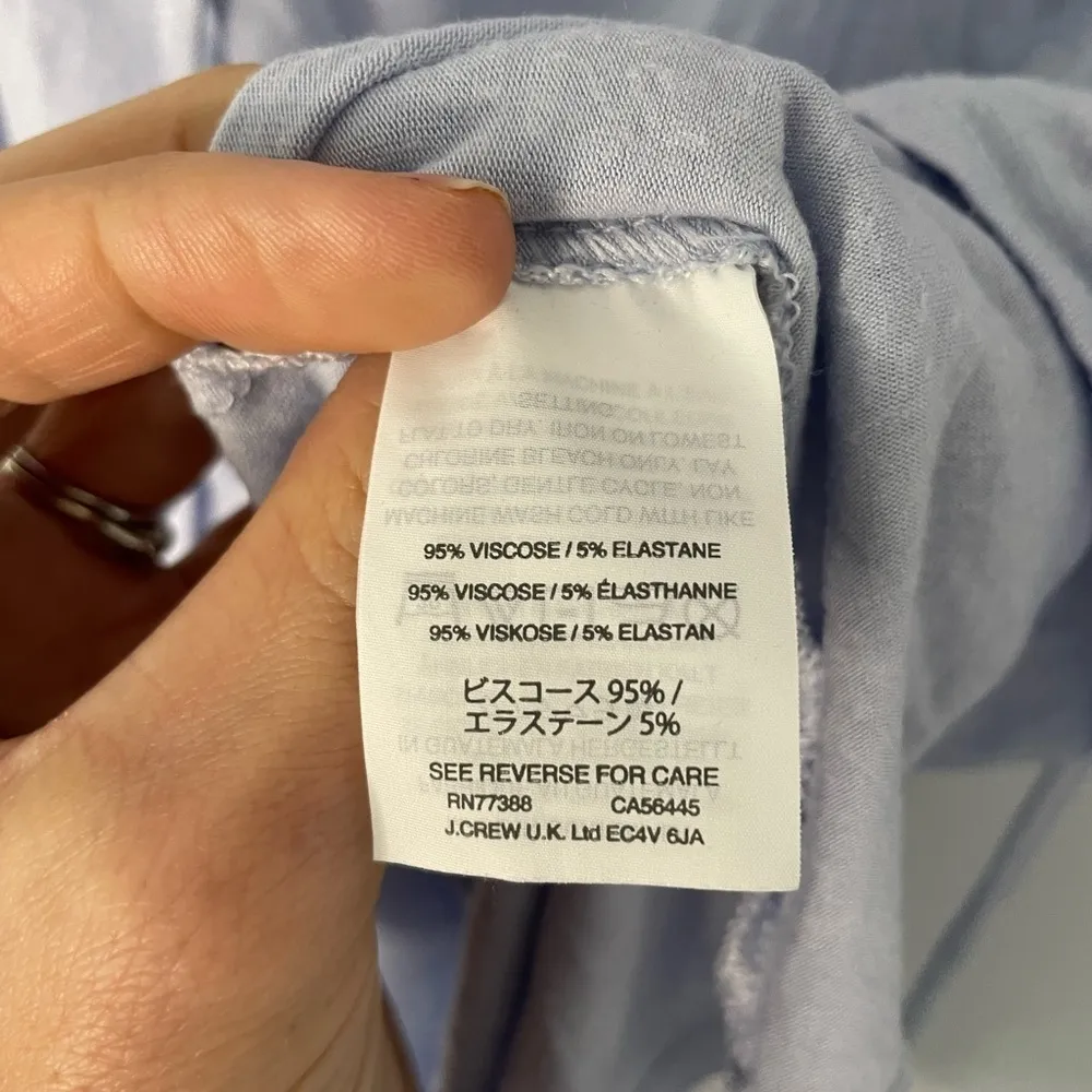 J Crew light blue peplum tank top size small - Image 4