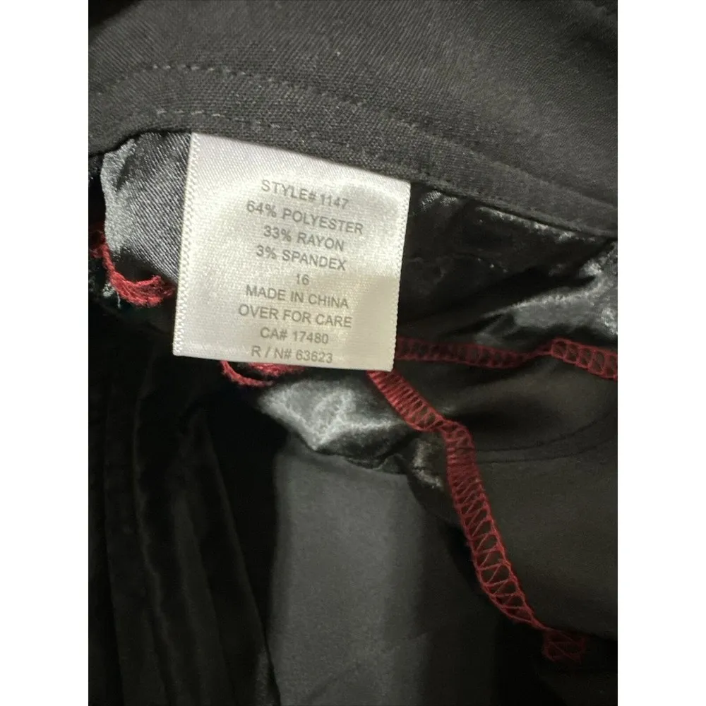 NYDJ Dress Pants Womens Plus 16W Black Bootcut Stretch Trouser High Rise A49 - Image 4