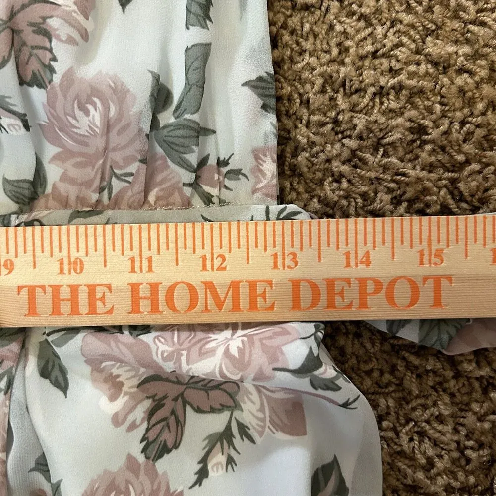 Revolve Lovers and Friends Leah Gown in Sea Foam Flore Size‎ 2 - Image 11