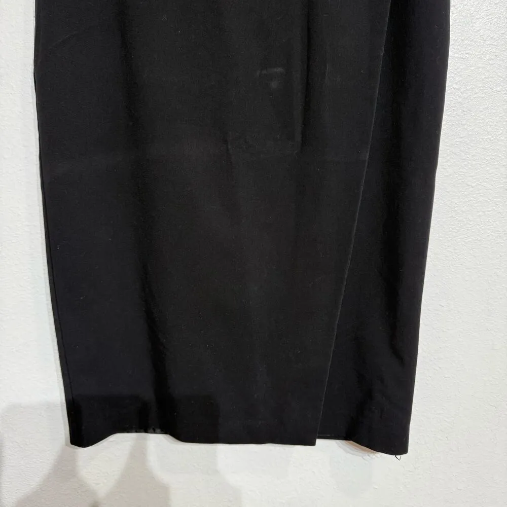 Liz Claiborne Black Midi Pencil Skirt Sz 12 - Image 3