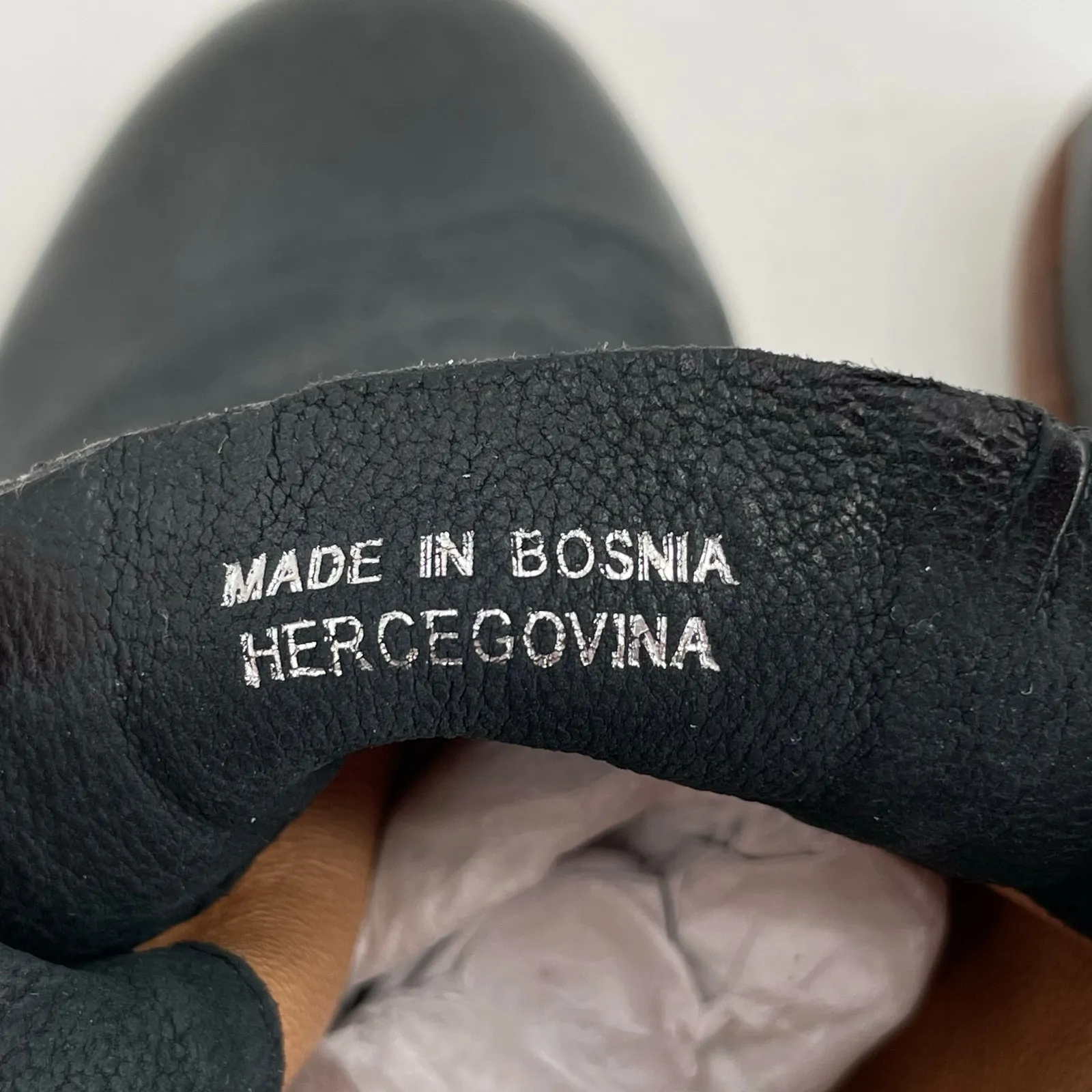 A.S.98 Black Leather Mules Silver Studded Heeled Shoes Boho Cottage EU Size 36 - Image 15