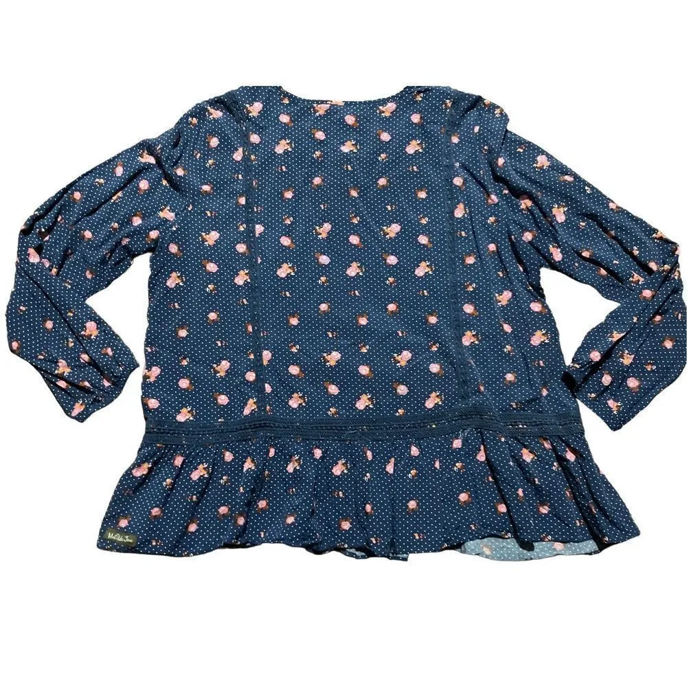 Matilda Jane Brilliant Daydream Dream a Little Dream Floral Polka Dot top Women' - Image 3