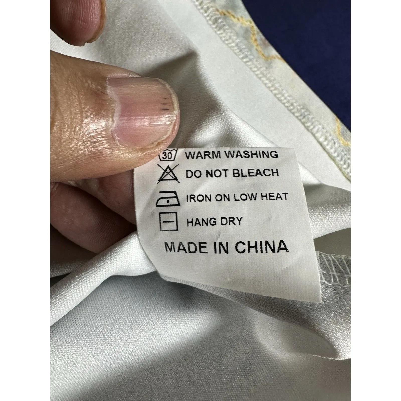 Flamingo Graphic Print Tunic Top features a vibrant blue and gold marble 2XL - Image 7