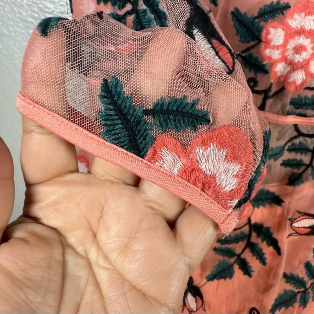 Banjul mesh Floral Pink Maxi Dress SZ:S - Image 3