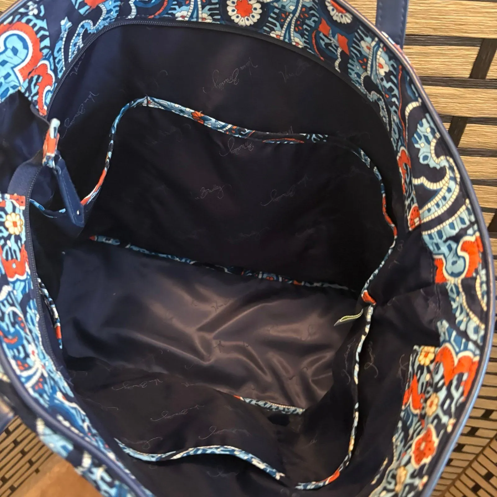 Vera Bradley‎ Blue Tote Bag - Image 7