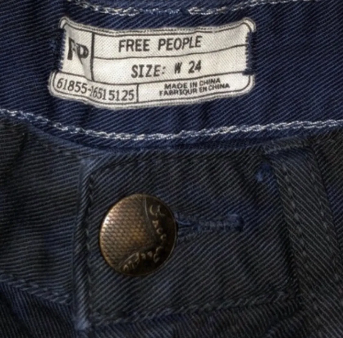 Navy Blue Cut-Off Shorts - Image 5