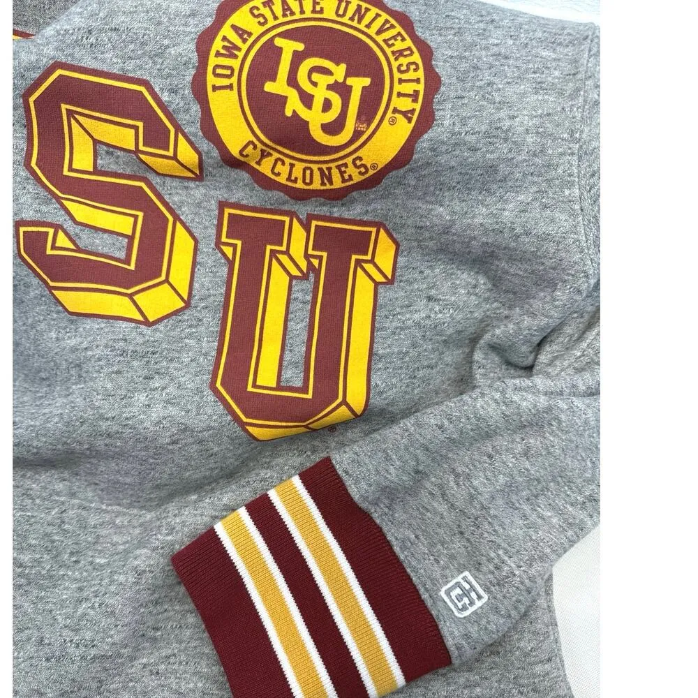 Tailgate Iowa State University Cyclones Gray Hoodie women sz S - Image 7