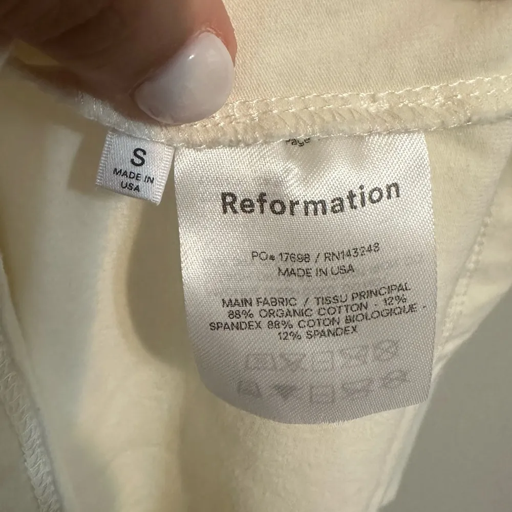 Ivory Reformation Tam Mini bodycon dress - Image 5