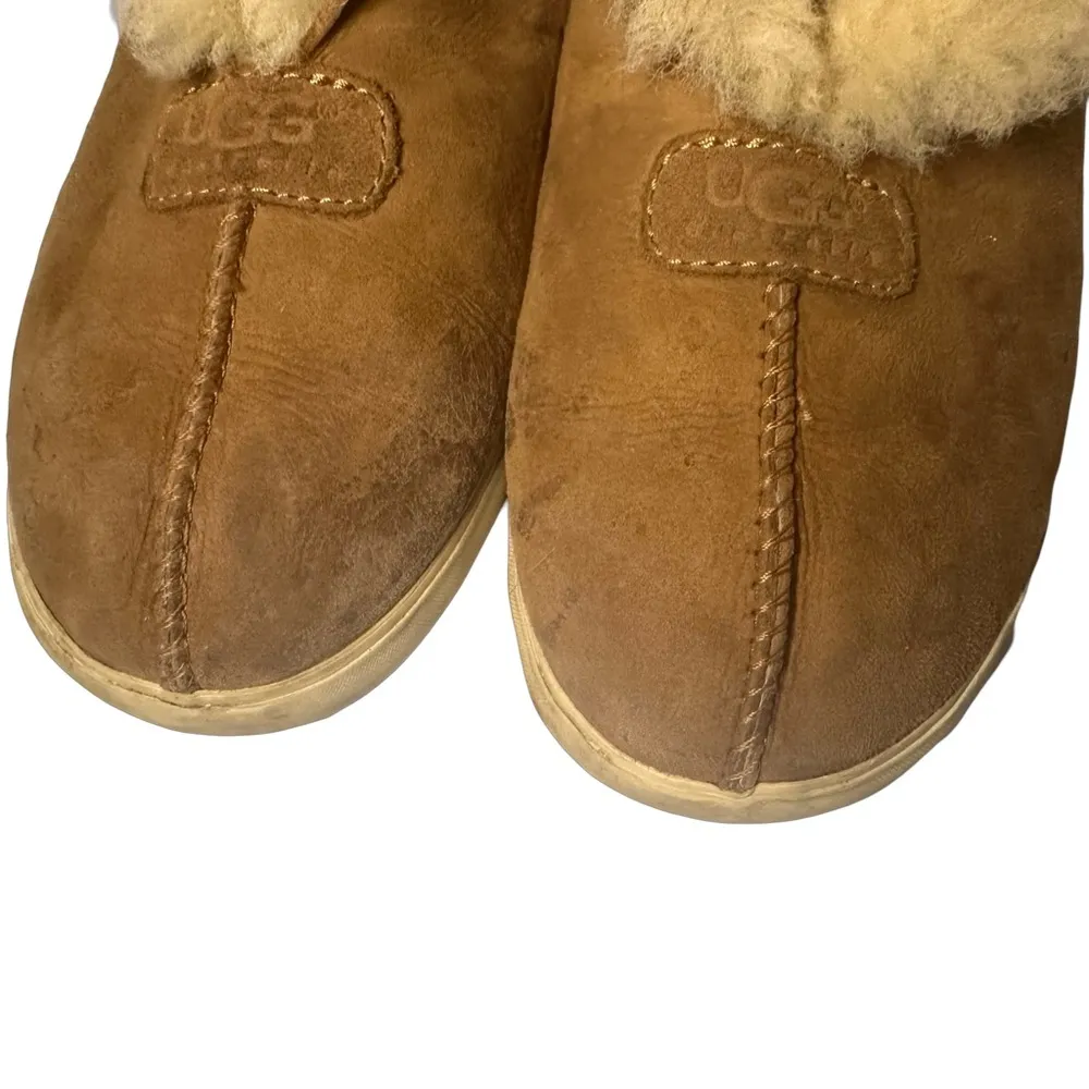 UGG Australia Lexi Fold Over Shearling Lined Booties Chestnut Style 1870 Size 6 - Image 2