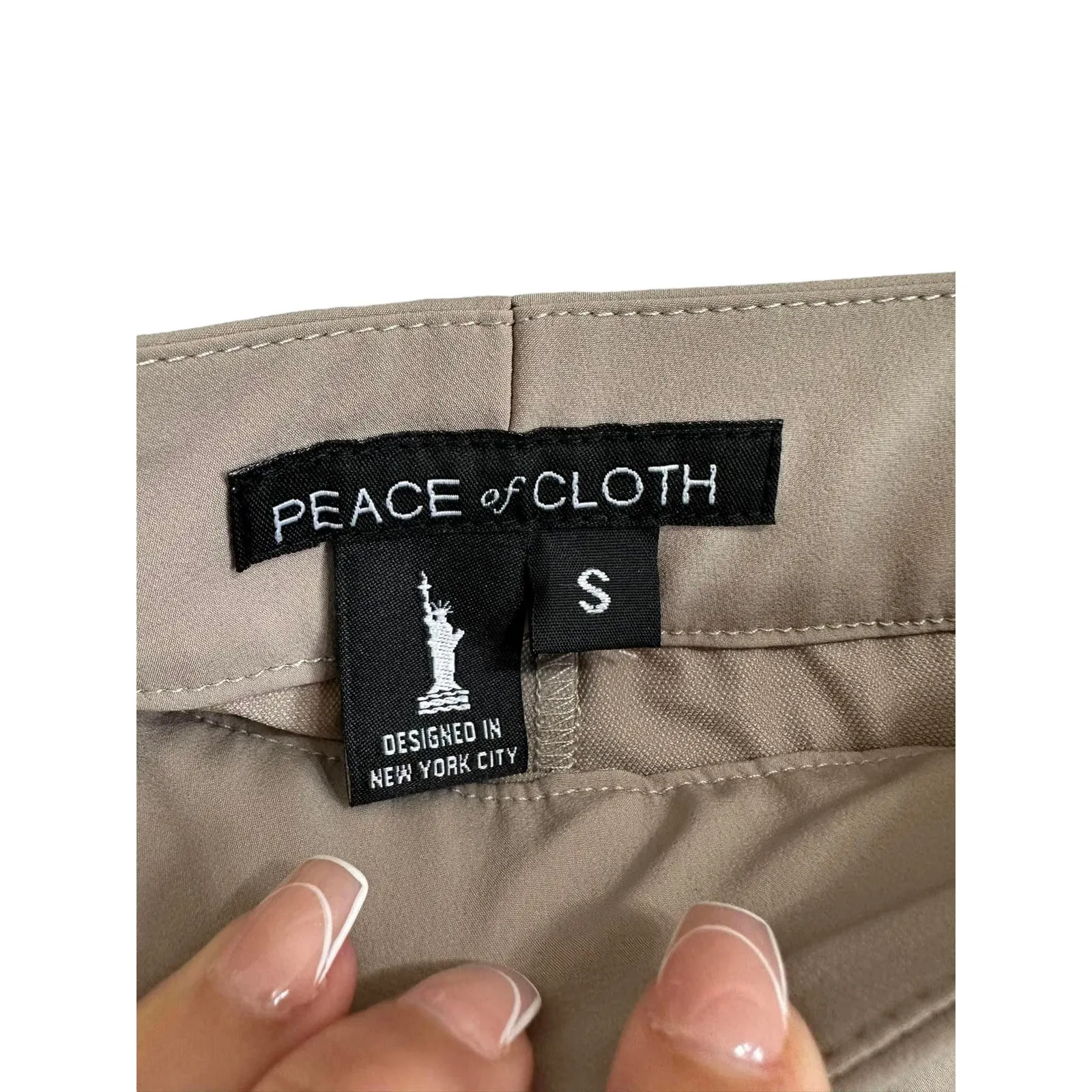 Peace‎ of Cloth Panticular Pants Women’s tan Stretch Trousers Sz S - Image 3