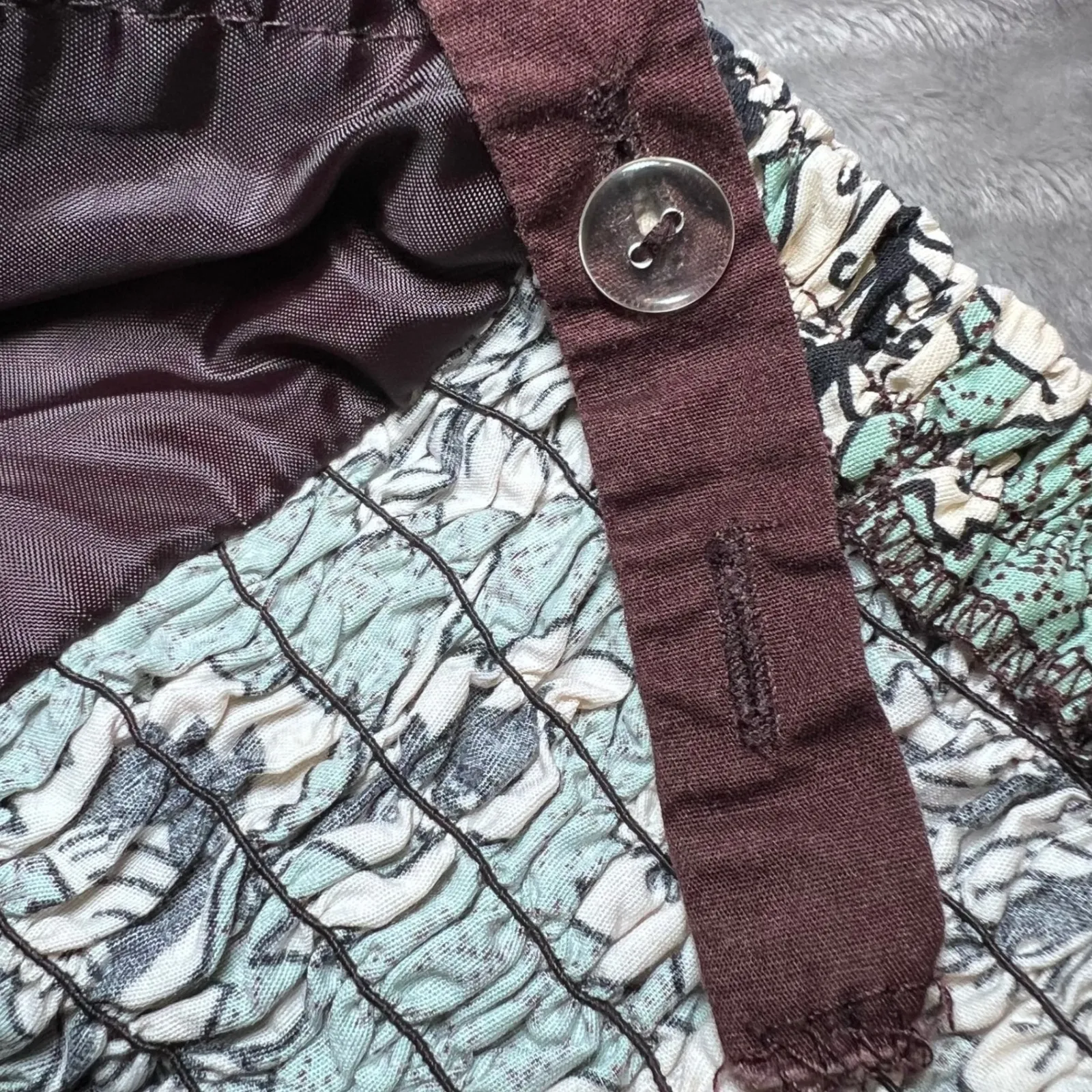 Madison Leigh Sundress Womens 8 Brown Paisley FLoral Midi Casual Boho Cottage - Image 10