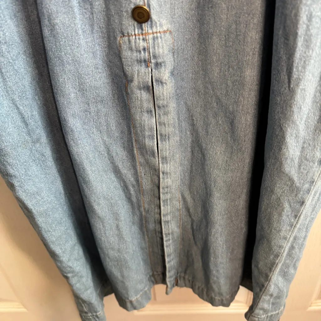 Timeless Good Show Tickets Clothing vintage denim dress size 10P Blue - Image 4