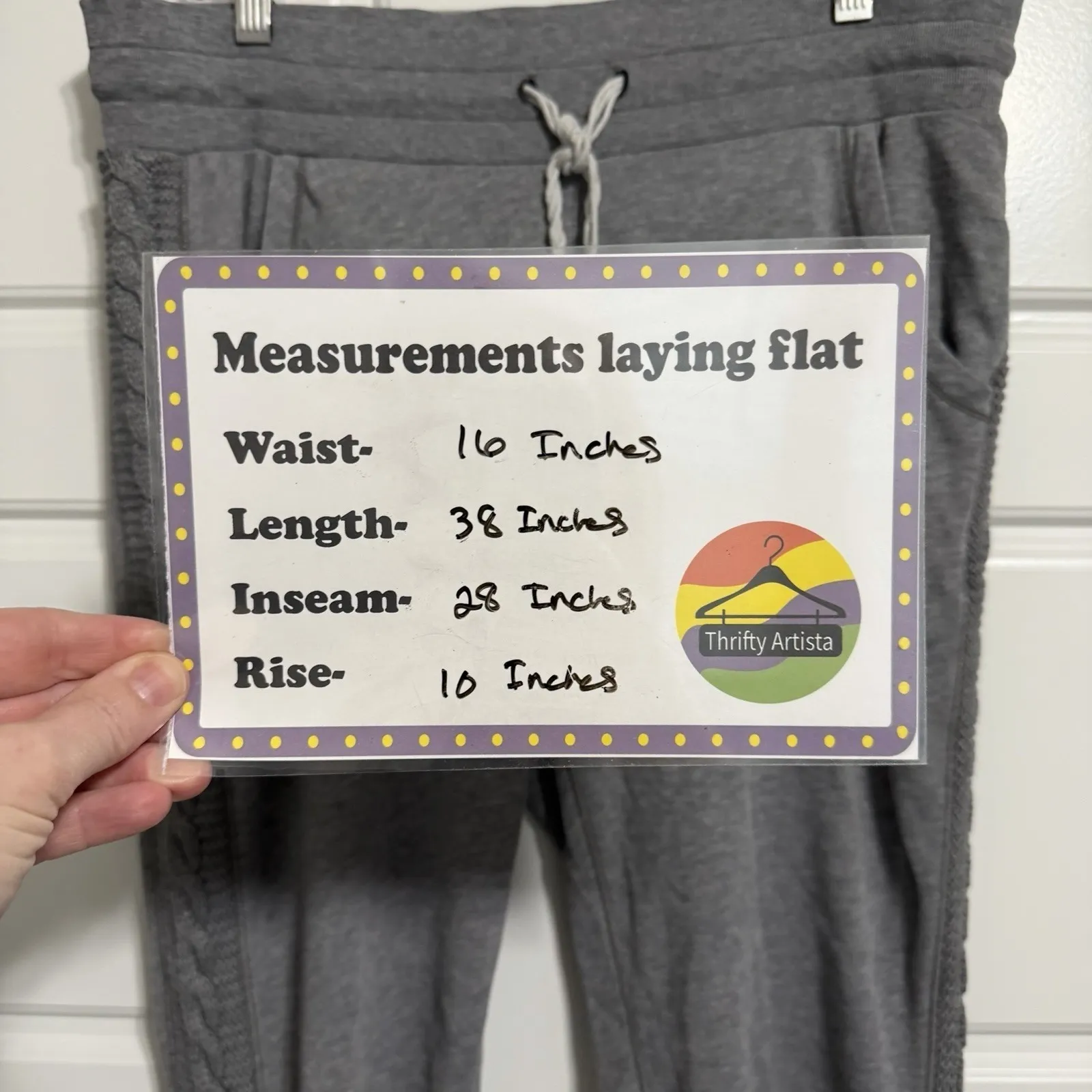 Aerie Women Gray Cable Knit Detail Jogger Sweatpants Size S P - Image 2