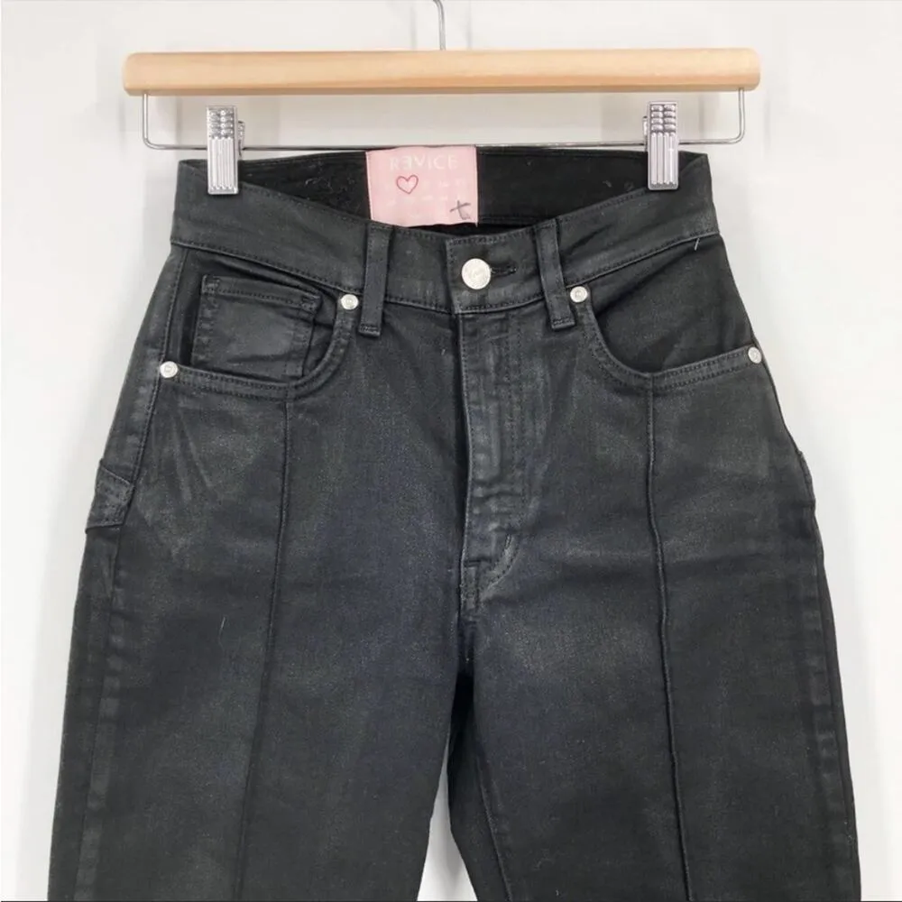 Black Star Skinny Jeans Size 24 Stretch High Rise Dark Wash NEW - Image 2