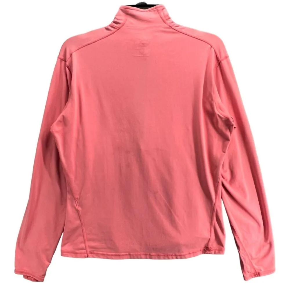 Mountain Hardwear Pullover Womens M Salmon Pink Half Zip Lightweight Sweatshirt - Image 5