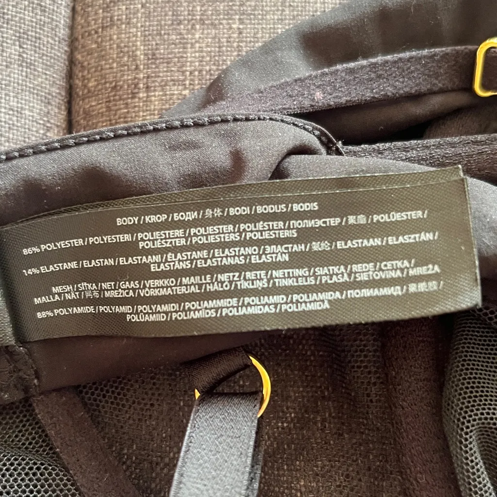 Bluebella Black Mesh Underwire sheer bra size 38D - Image 4