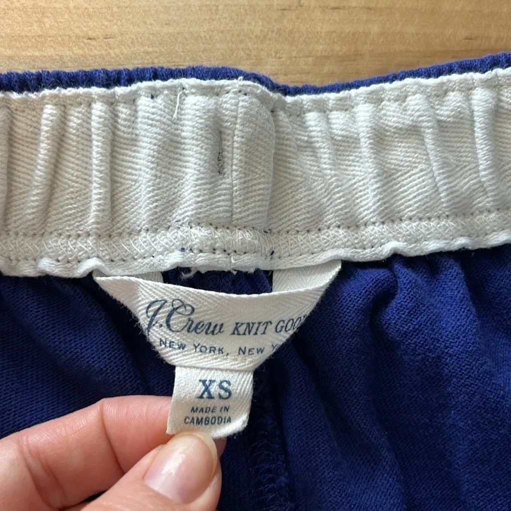 J. Crew Mid-Rise Rib Terry Pull On Shorts w/Pockets, XS - Image 5