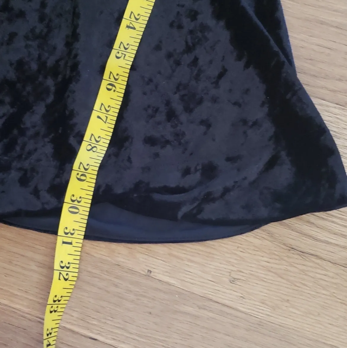 Lulus Black Velvet Mini Dress Small - Image 5