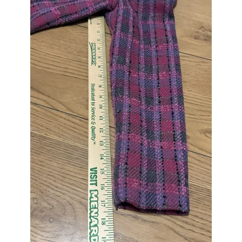 Pendleton Blazer Jacket Womens Size 8 Wool Blend Plaid Professional Classic City - Image 13