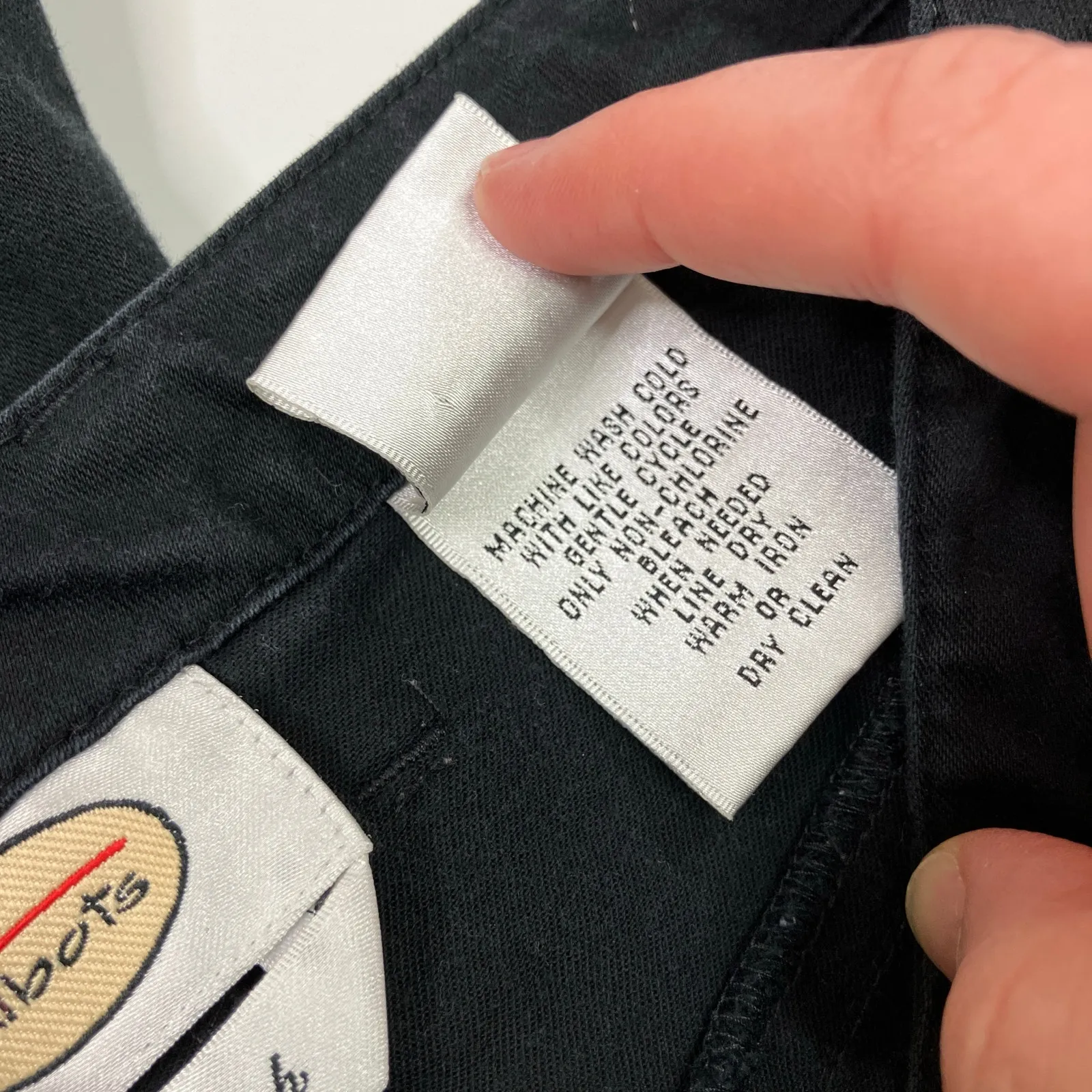 Talbots | Vintage Pants Stretch Tapered Leg Black Cotton Spandex Womens 14 - Image 6