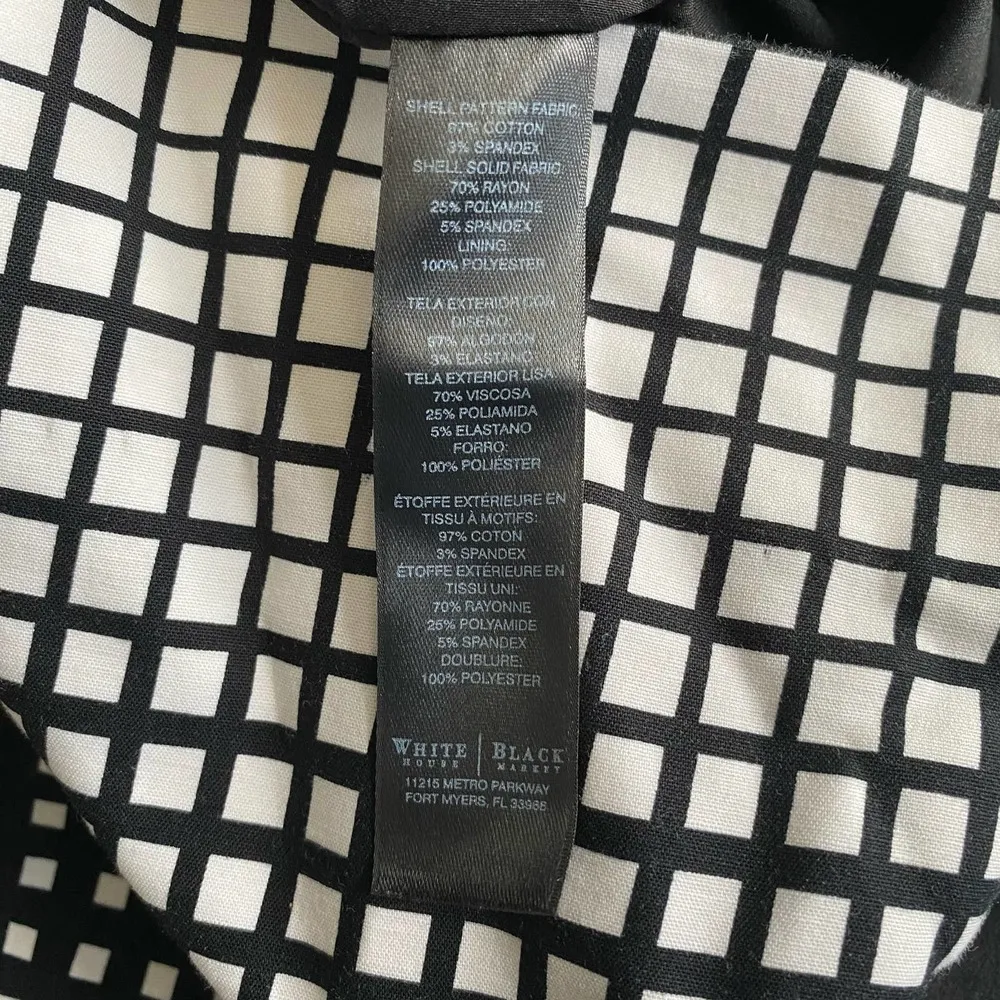 White House Black Market Pencil Skirt Black and white pattern Size 0 - Image 53