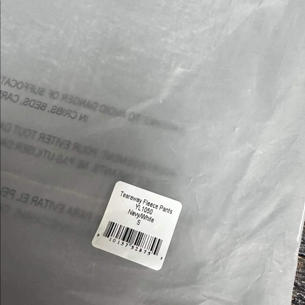 Yllw The Label TEARAWAY FLEECE PANTS Blue - Image 2