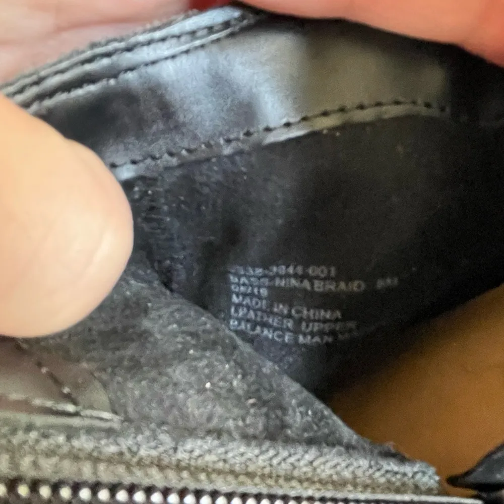 Bass Black Suede Nina Braid Bootie 8M - Image 8