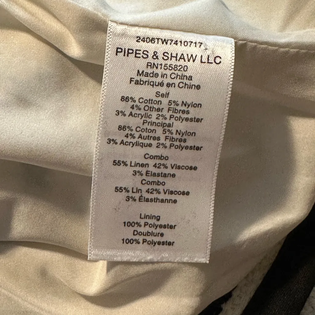 Veronica Beard Foster Dickey Jacket Black Ivory Size 10 - Image 9