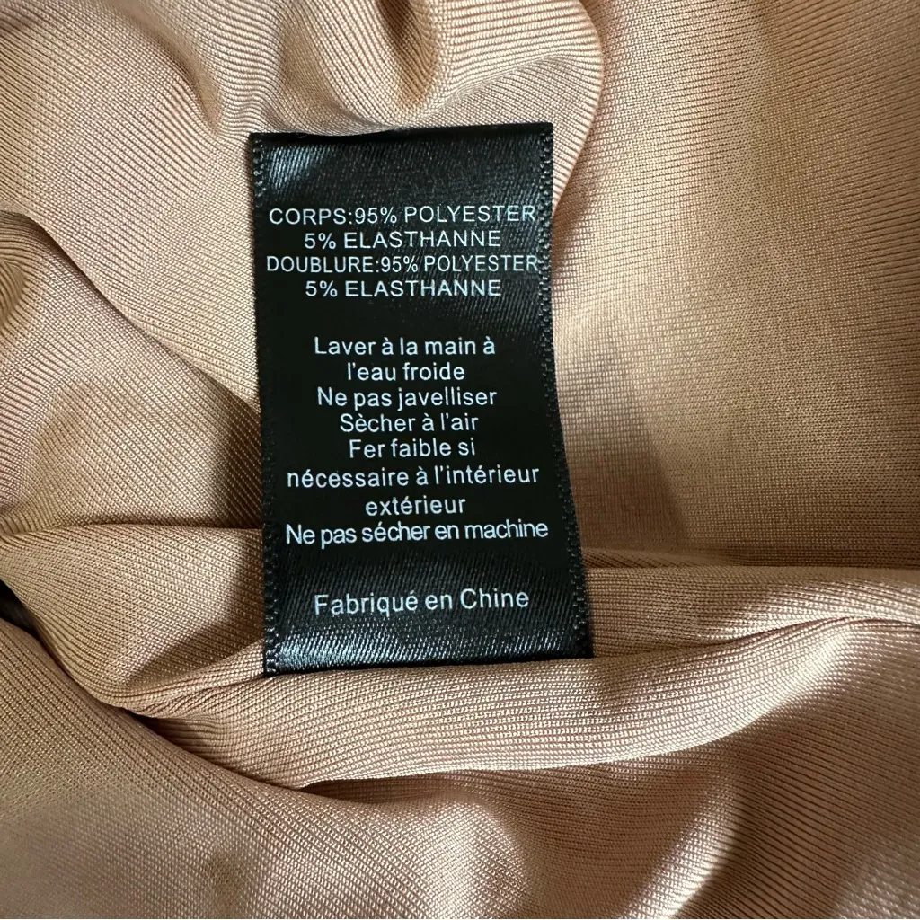 ASTR The Label Romina Sequin Top Nude Bronze Large | Disco Glam Holiday Party - Image 7