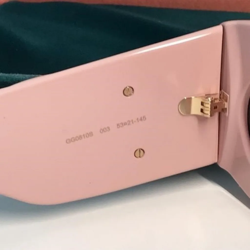 New ✨ Authentic Gucci GG0810S 003 Pink Oversized Sunglasses ✨ - Image 12