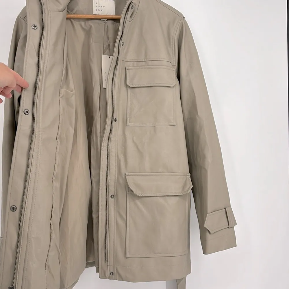 A New Day Anorak Faux Leather Jacket with Belt Women’s Size XXL NWT! - Image 7