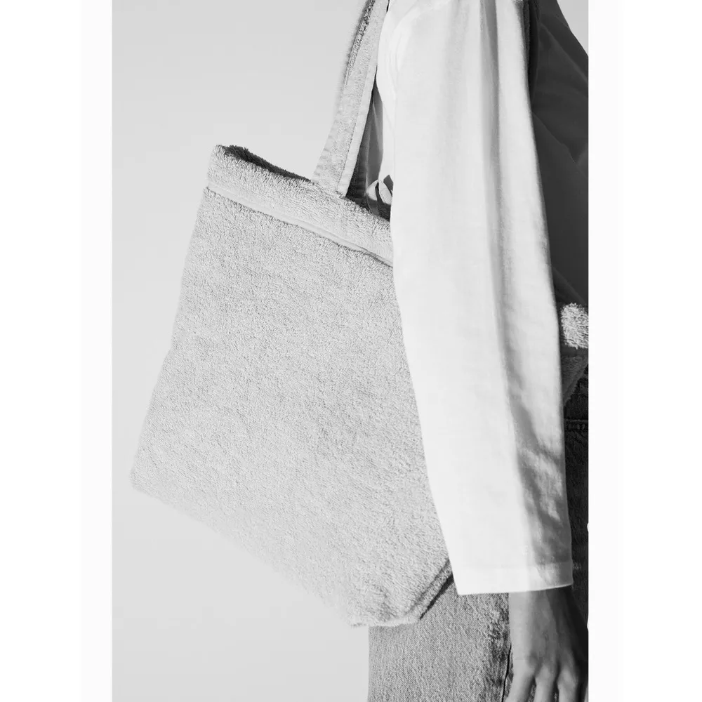 Zara MAXI TERRY Cloth TOTE SHOULDER Large BAG Purple NEW - Image 2