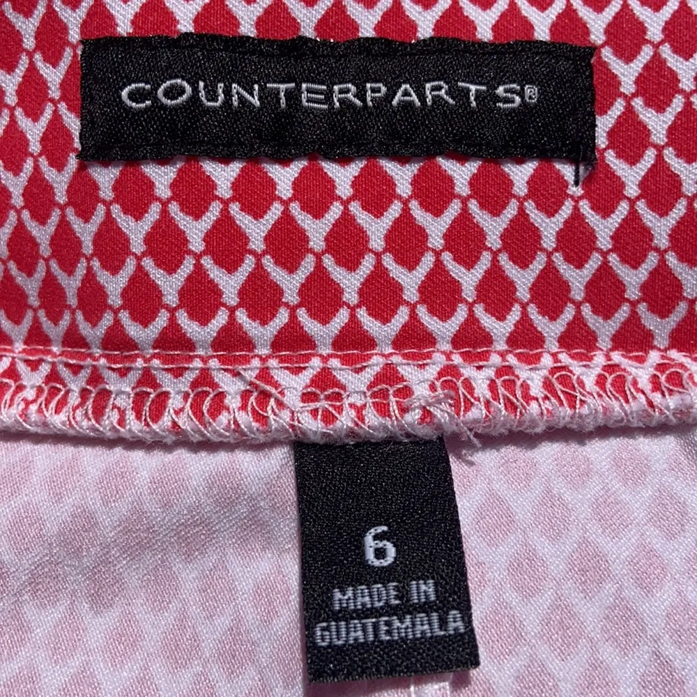 CounterParts Women’s Pink Print Pencil MIDI Skirt Size 6 - Image 4