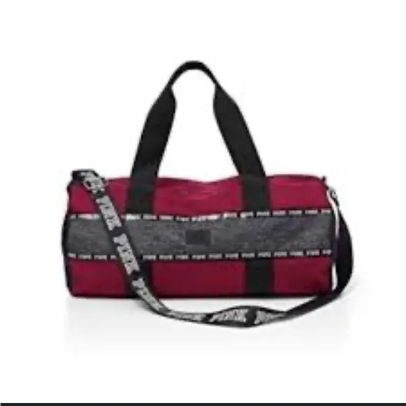 Pink Victoria’s Secret Gym Duffle Weekender Bag - Image 12