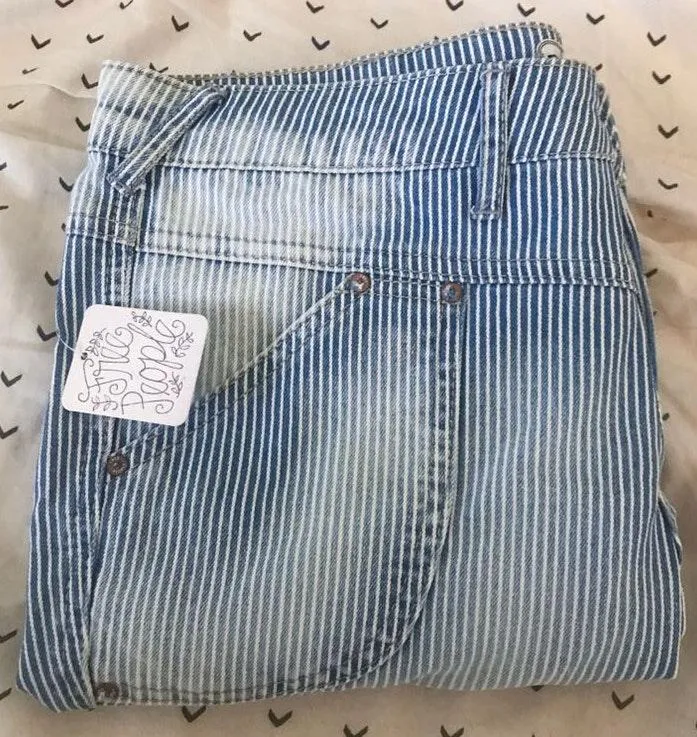Free People Striped Jeans - Image 2