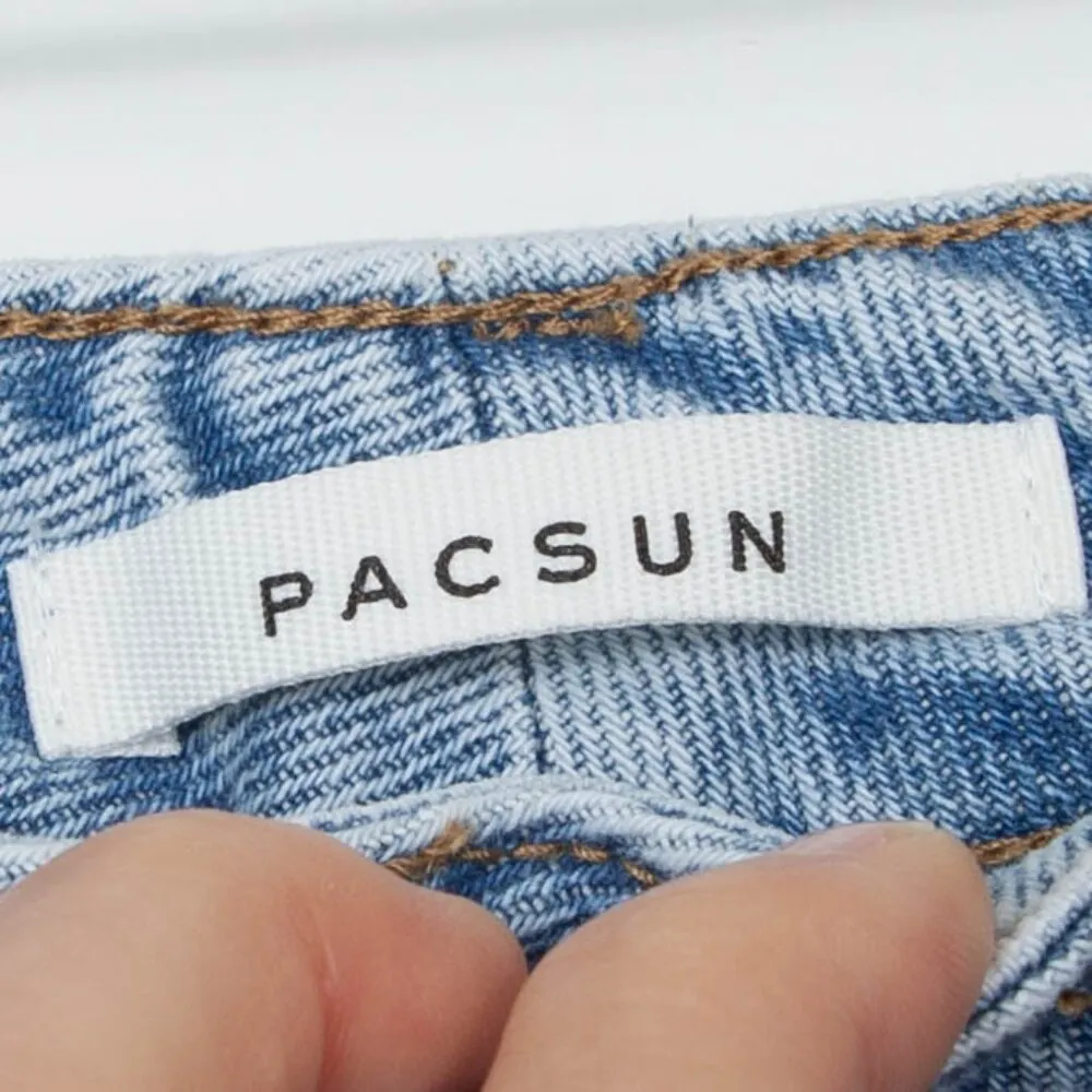 PacSun  Distressed Light Wash Mom Jeans Womens Size 24 - Image 4