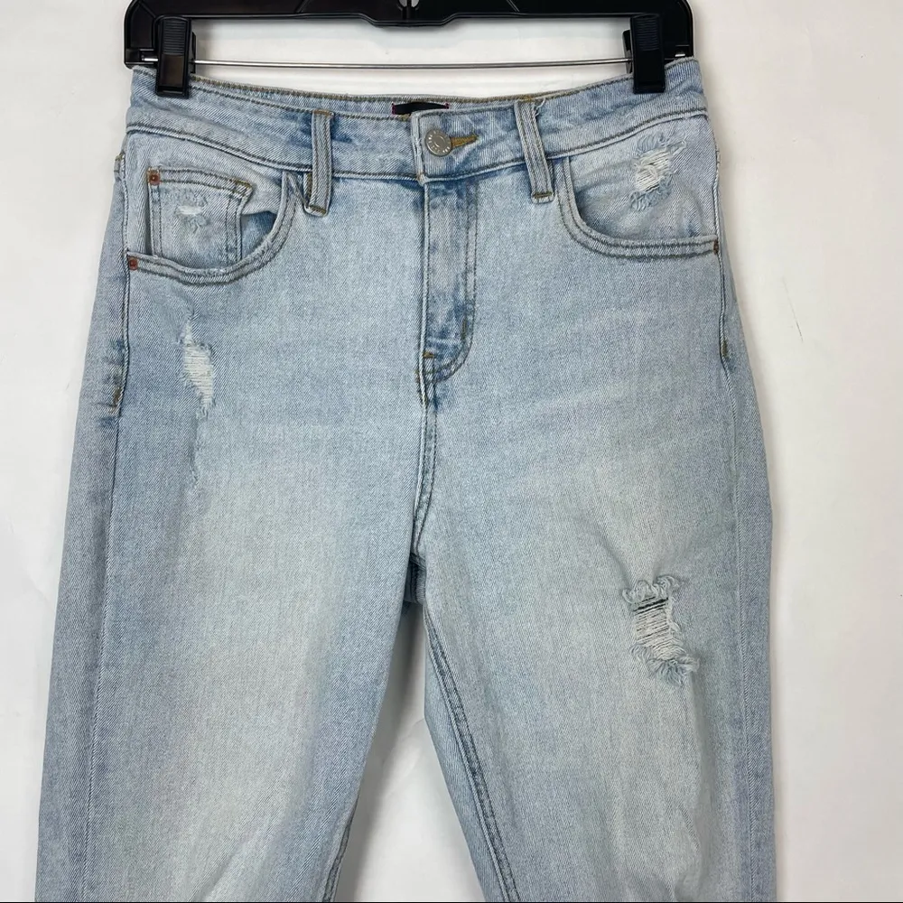 BDG Urban Outfitters Kick Flare High Rise Cropped Jeans Ripped Knee Size 28 - Image 3
