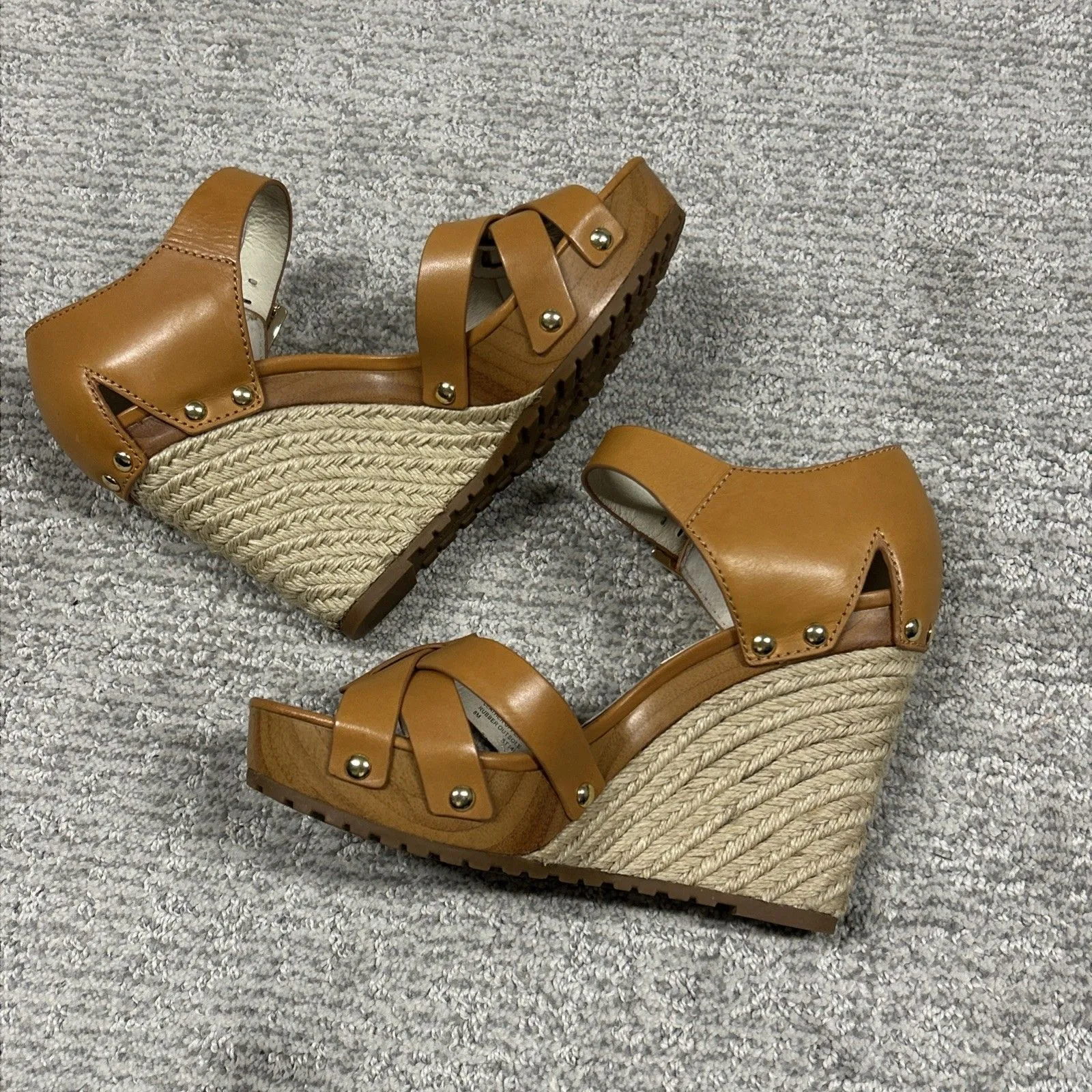 Michael Kors The Jetset6 Somerly Wedge Shoes Womens 8 Espadrilles Heels - Image 10