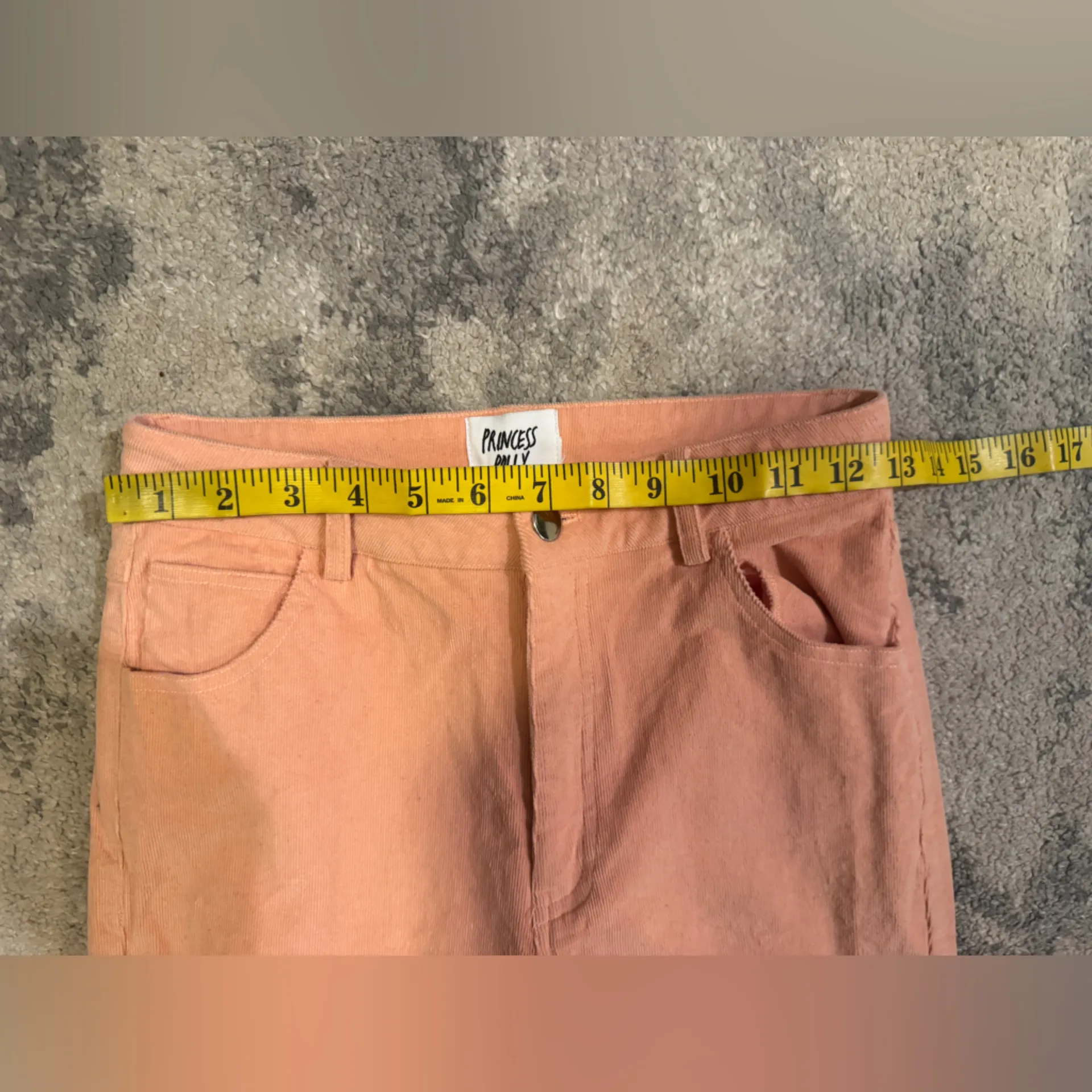 Peach Flared Women Princess Polly Corduroy Jeans - Image 6