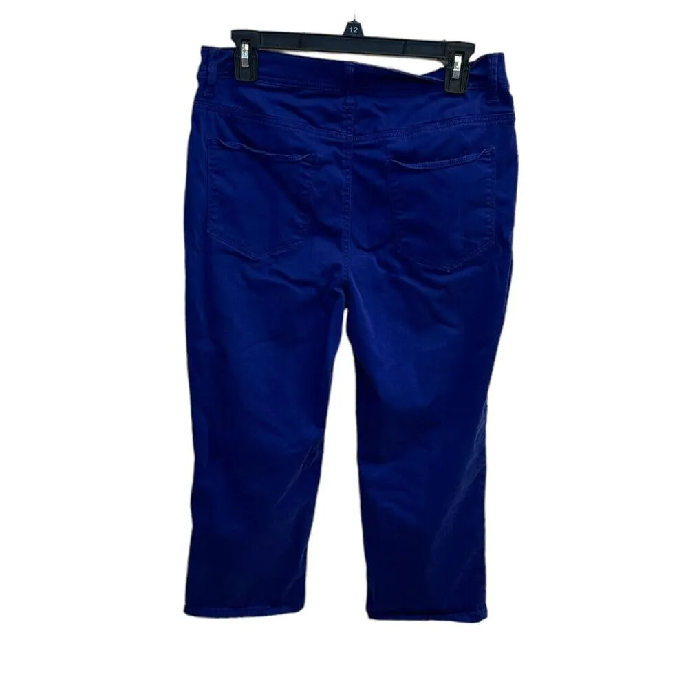 Chico's The Platinum Capri Royal Blue Pants Size 0.5 Small Soft Touch Stretch - Image 2