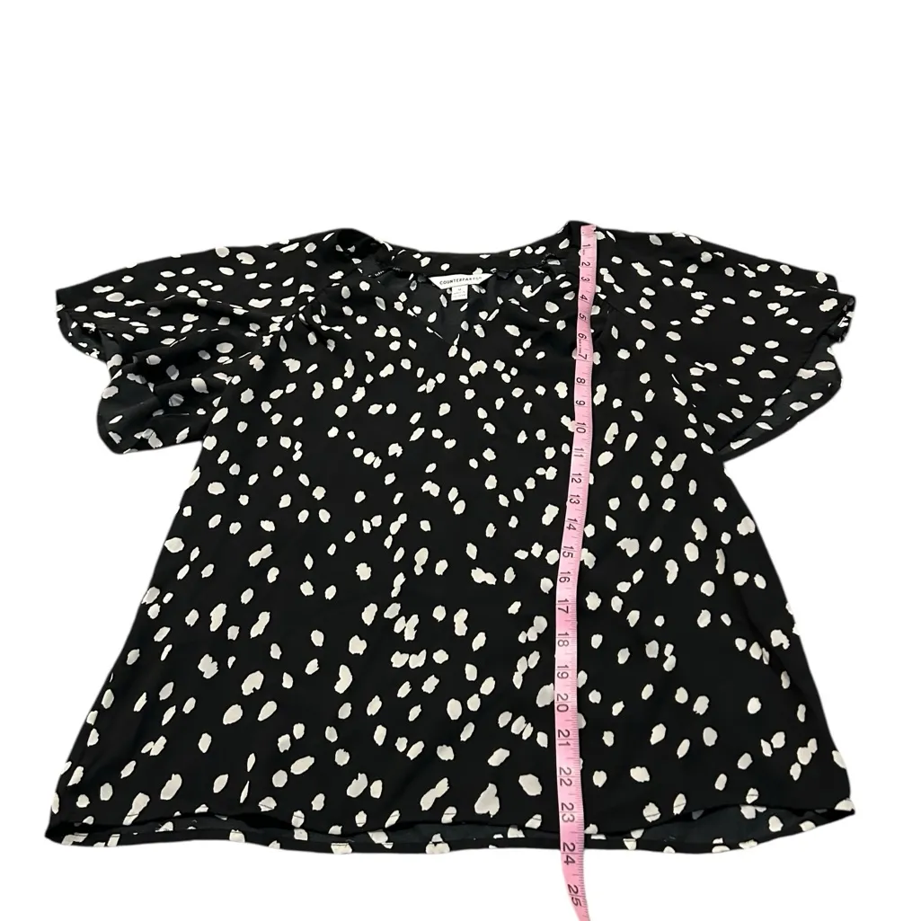 COUNTERPARTS black and white blouse - Image 2