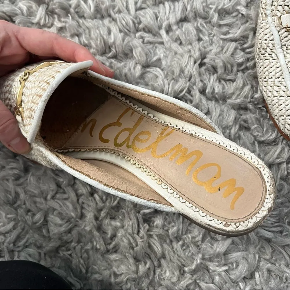 Sam edelman Linnie straw mules/clogs  size 7 - Image 4
