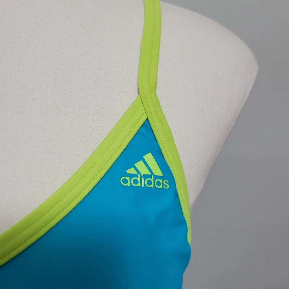 Adidas Adicolor 3 stripe classic zip swimsuit size 10 - Image 3
