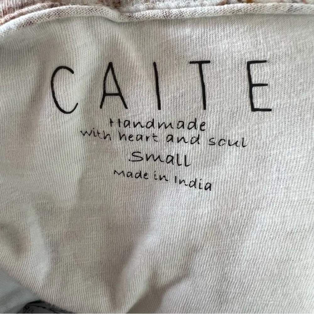 CAITE Athleta Open Front Floral Embroidered Leopard Cardigan Hooded Sweater Sz S - Image 11